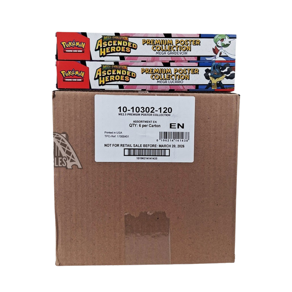 Pokemon Tcg Ascended Heroes - Premium Poster Collection Caja Master / Display