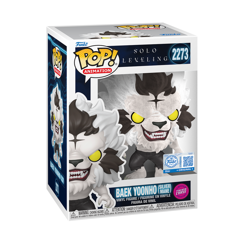 Funko Pop! Solo Leveling - Baek Yoonho Silver Mane #2273 Exclusivo CHASE FLOCKED