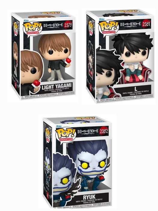 Funko Pop! Death Note 3 Pack - Light Yagami, L Y Ryuk