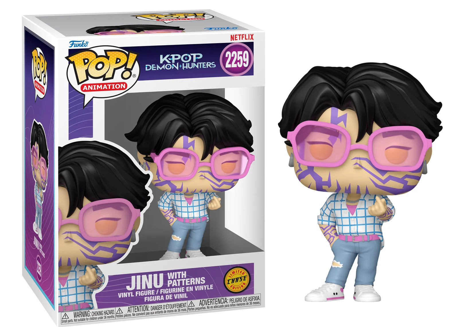 Funko Pop! KPOP Demon Hunters - Jinu with Patterns #2259 CHASE