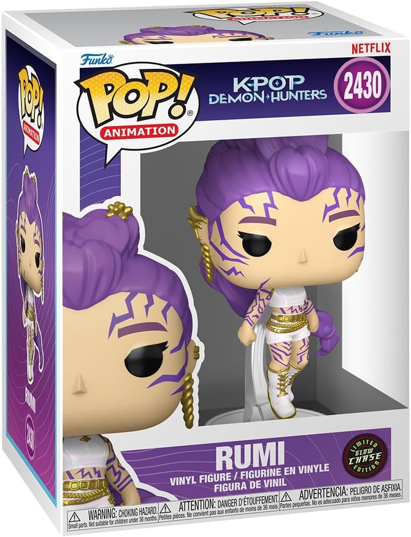 Funko Pop! K Pop Demon Hunters - Rumi Outfit Blanco #2430 Chase Glow