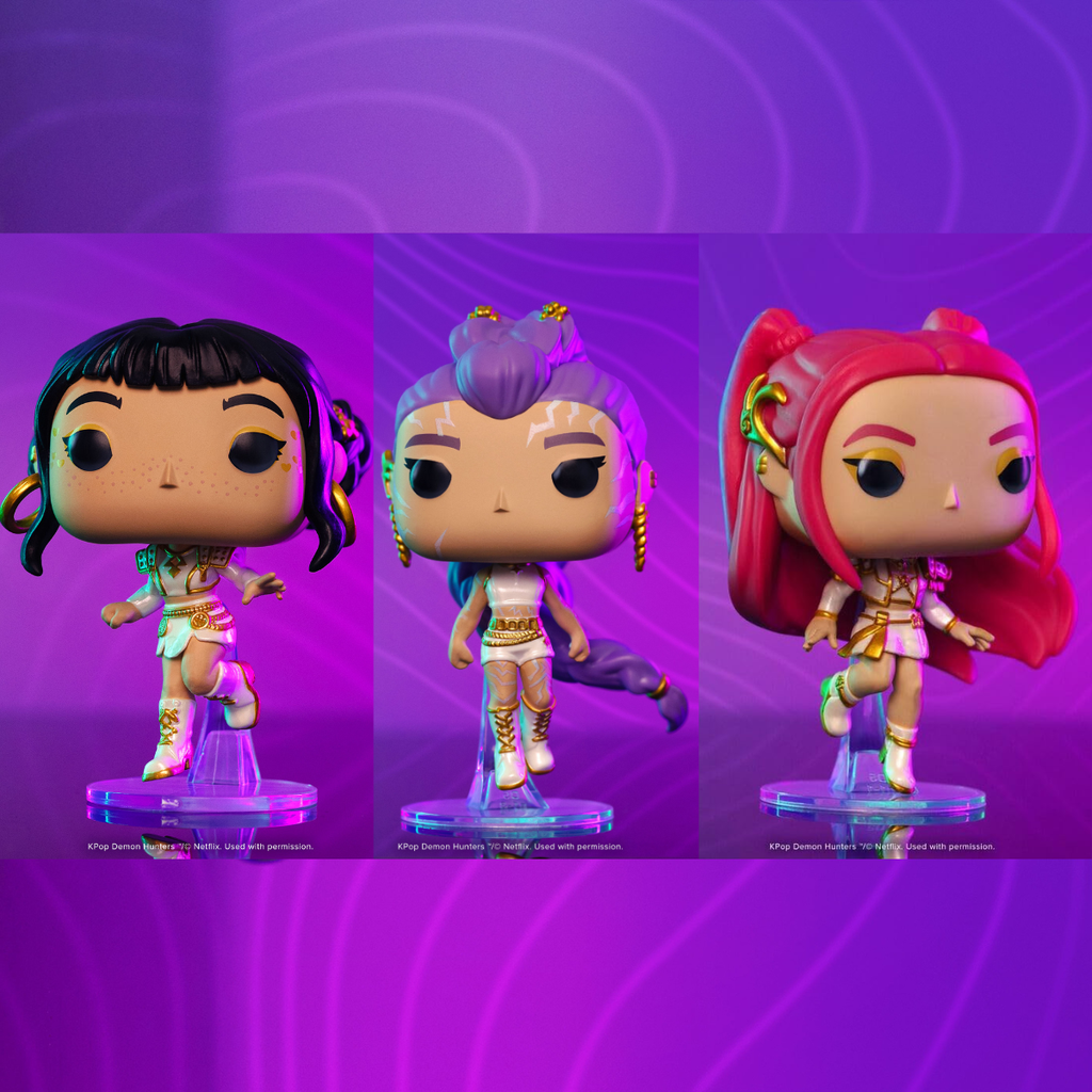 Funko Pop! K Pop Demon Hunters 3 Pack - Outfit Blanco "What It Sounds Like"