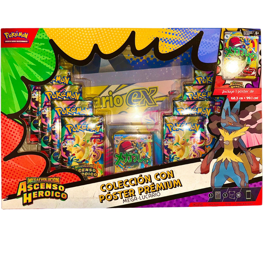 Pokemon Tcg Ascenso Heroico - Coleccion con Poster Premium Caja Master / Display en Español