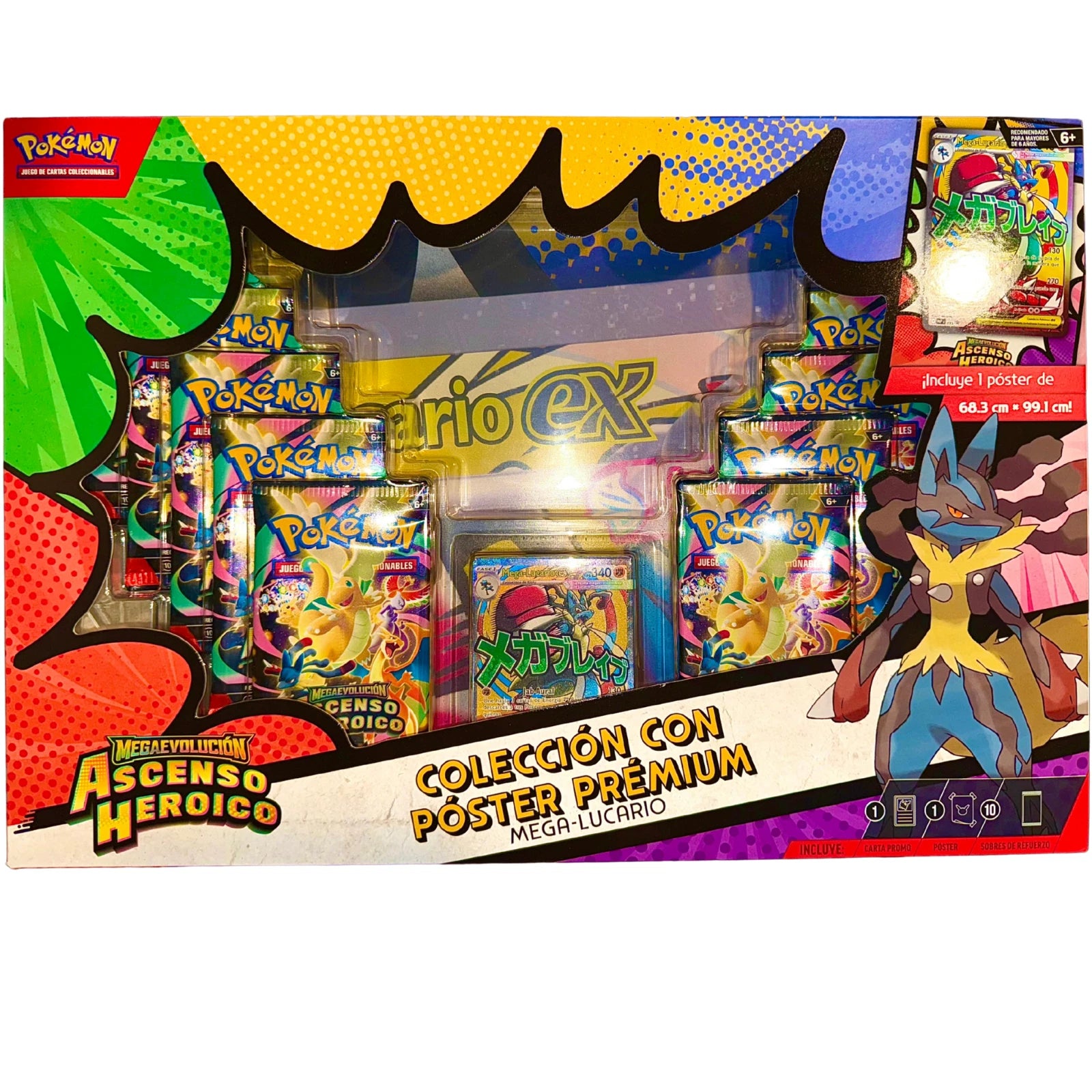 Pokemon Tcg Ascenso Heroico - Coleccion con Poster Premium Caja Master / Display en Español