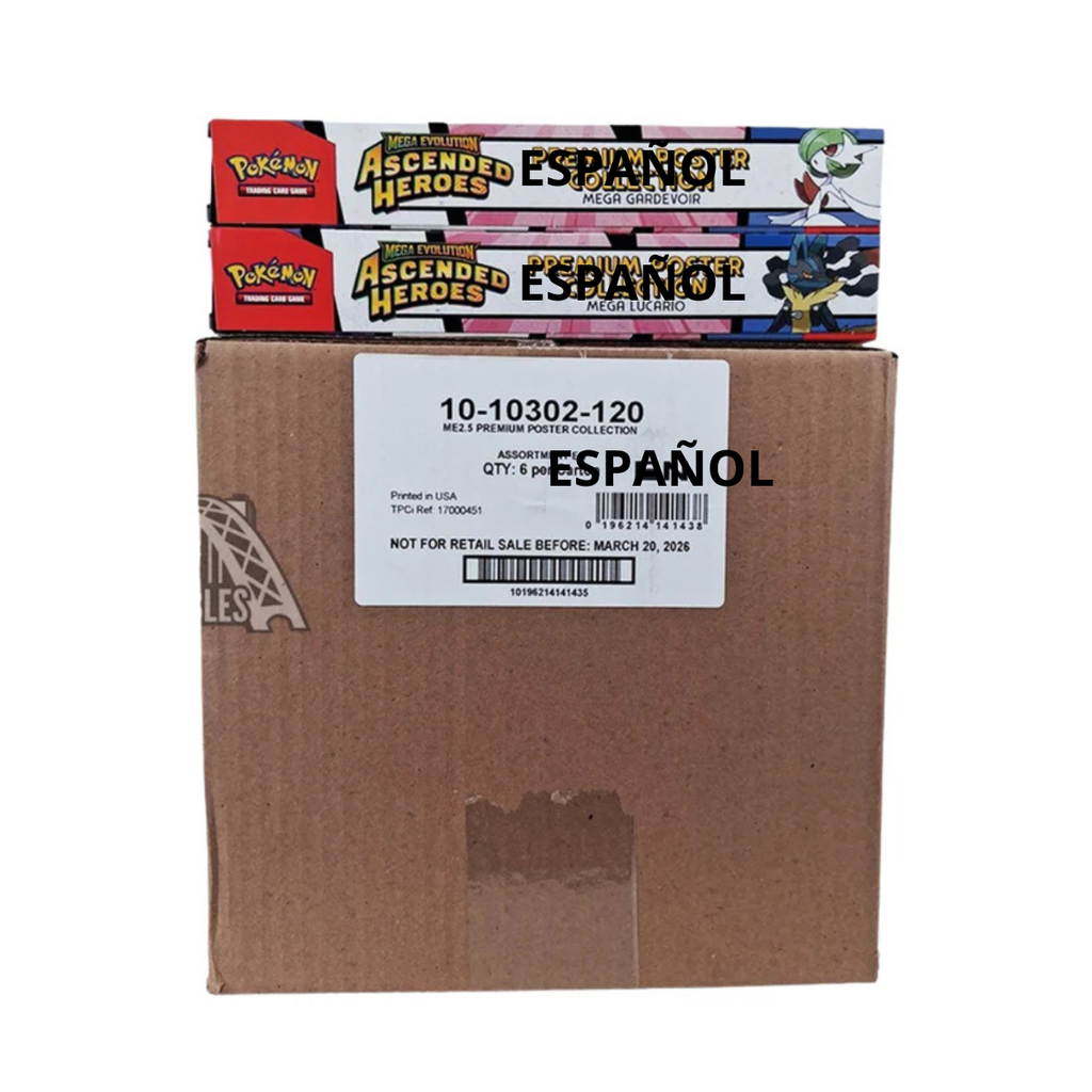 Pokemon Tcg Ascenso Heroico - Coleccion con Poster Premium Caja Master / Display en Español