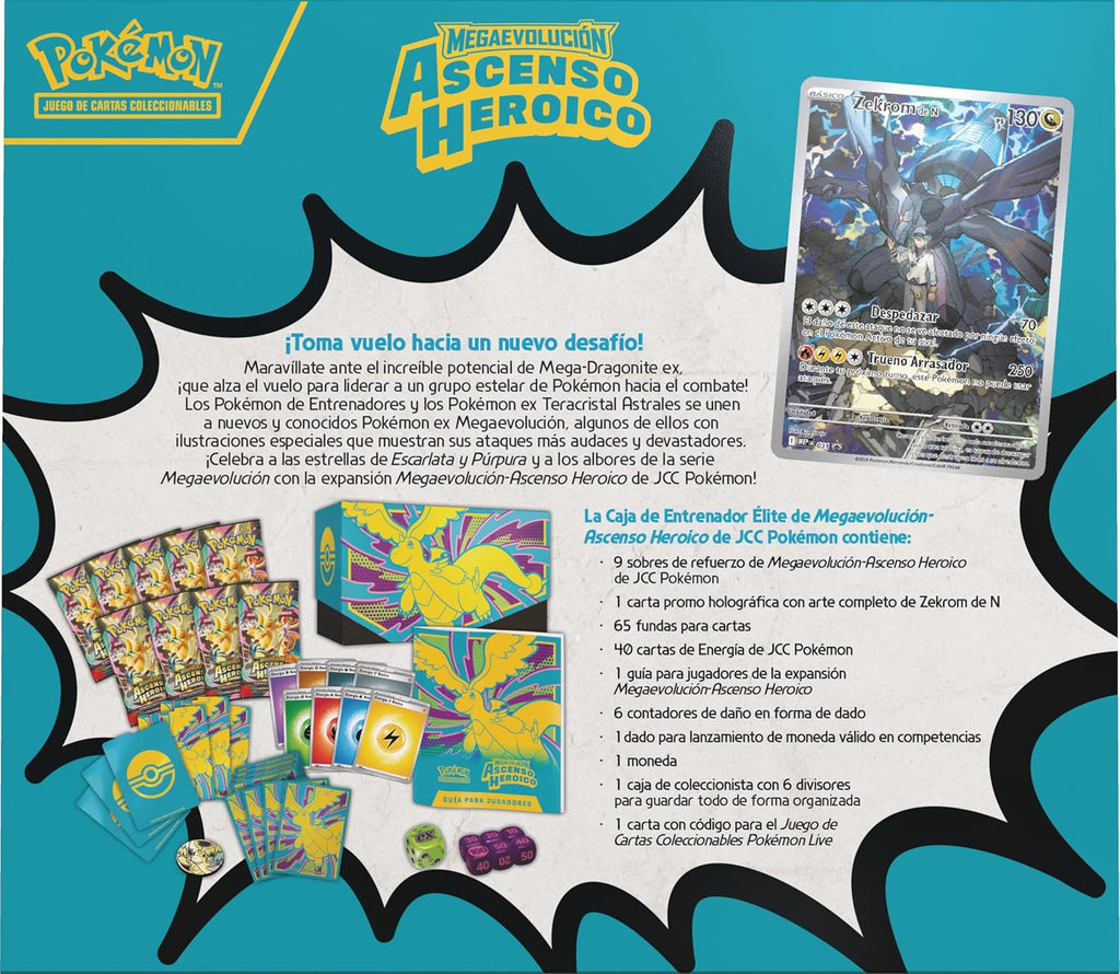 Pokemon Tcg Ascenso Heroico Caja De Entrenador Elite Español CASE