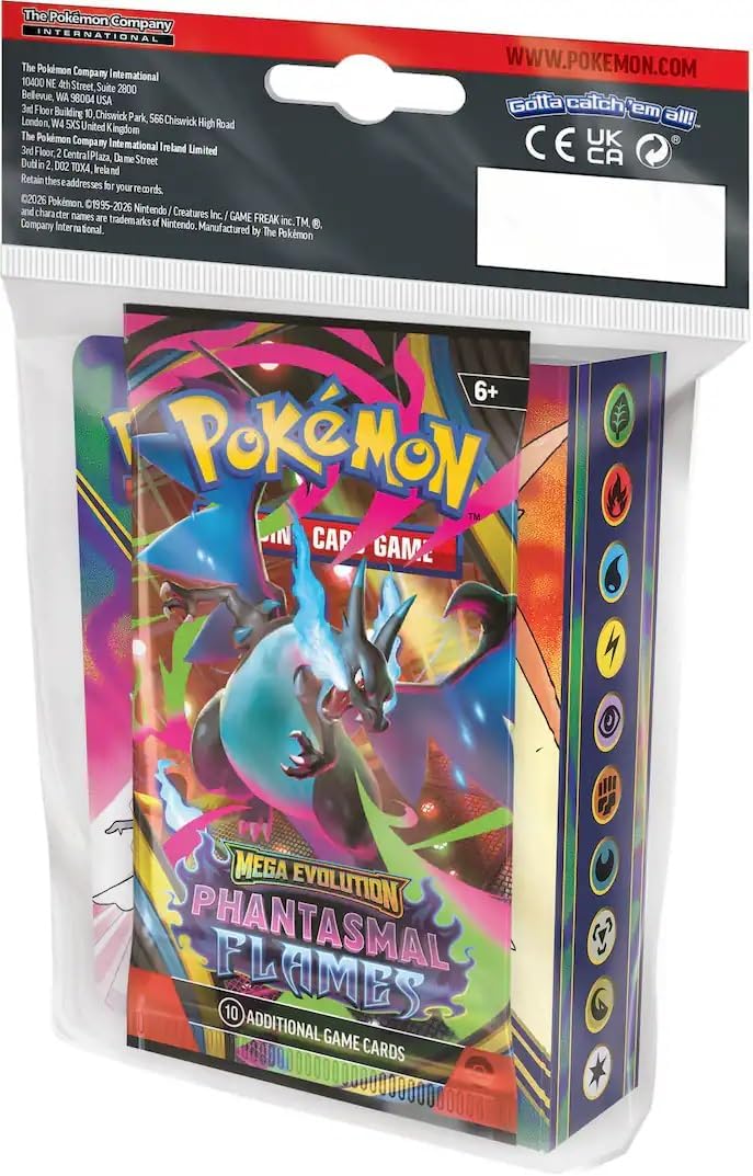 Pokemon Tcg Phantasmal Flames - Mini Portafolio Display 12 Pzas