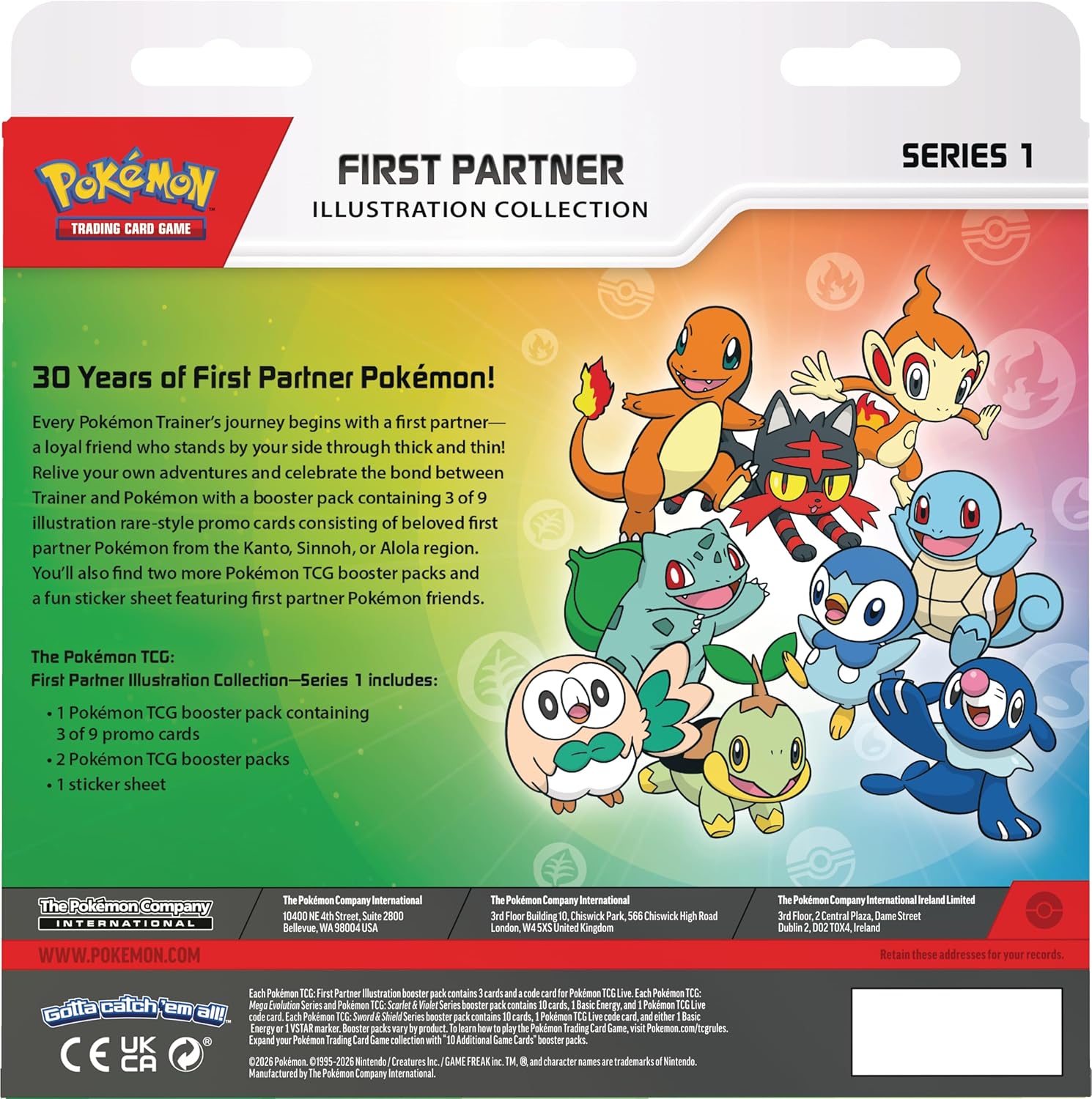 Pokemon Tcg - First Partner Ilustration Collection Series 1