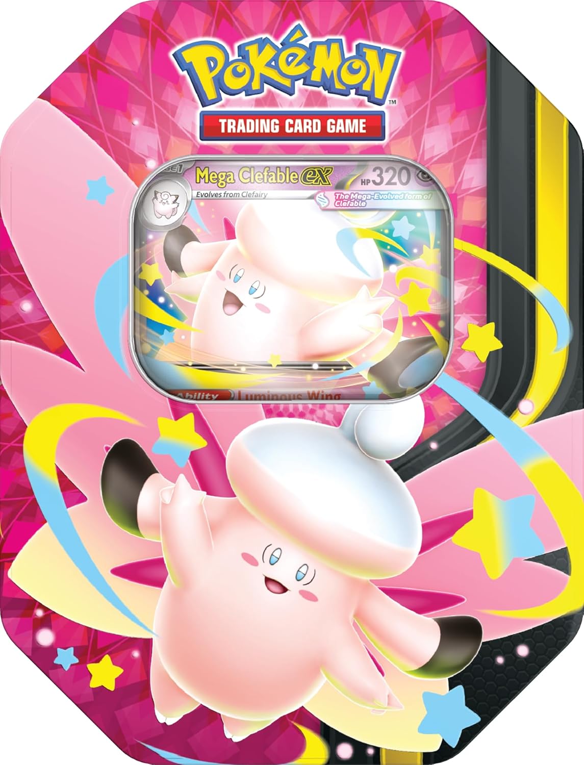 Pokemon Tcg Mega Moonlit Tin - Mega Clefable Ex En Inglés