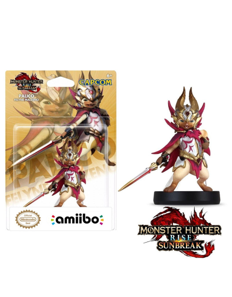 Amiibo Monster Hunter Rise: Sunbreak - Palico Felyne Malzeno