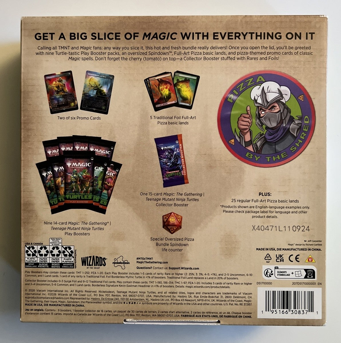 Magic The Gathering - Teenage Mutant Ninja Turtles Pizza Bundle en Inglés