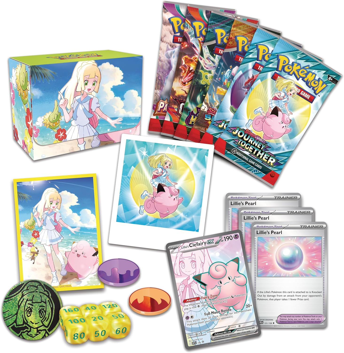 Pokemon Tcg - Lillie Premium Tournament Collection En Inglés