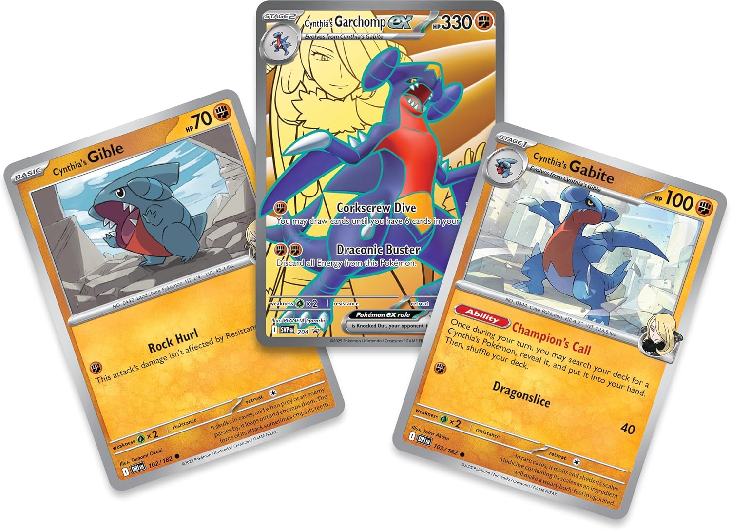 Pokemon Tcg Cynthia's Garchomp Ex Premium Collection en Inglés