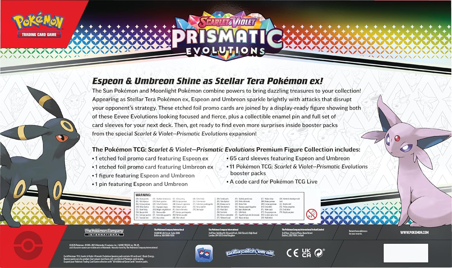 Pokemon TCG: Prismatic Evolution - Premium Figure Collection en Inglés
