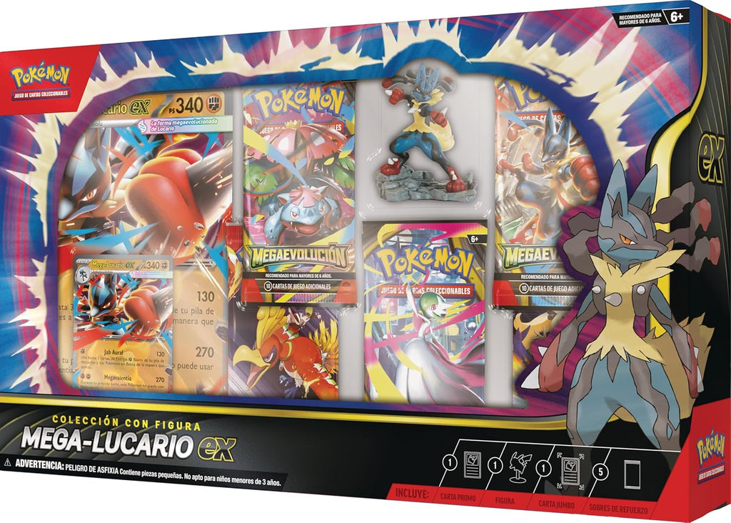 Pokemon Tcg Coleccion Con Figura - Mega Lucario Ex Español