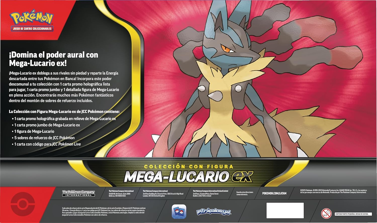 Pokemon Tcg Coleccion Con Figura - Mega Lucario Ex Español