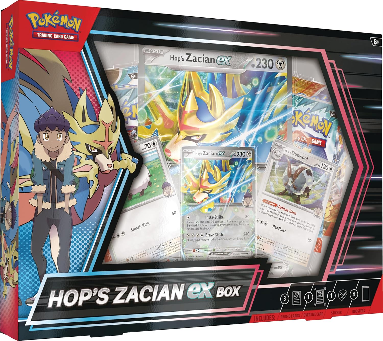 Pokemon Tcg Scarlet & Violet - Hop's Zacian Ex Box En Inglés