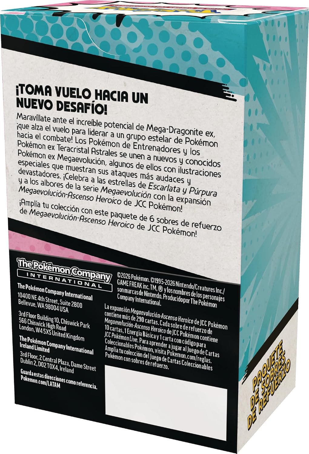 Pokemon Tcg Ascenso Heroico Booster Bundle En Español