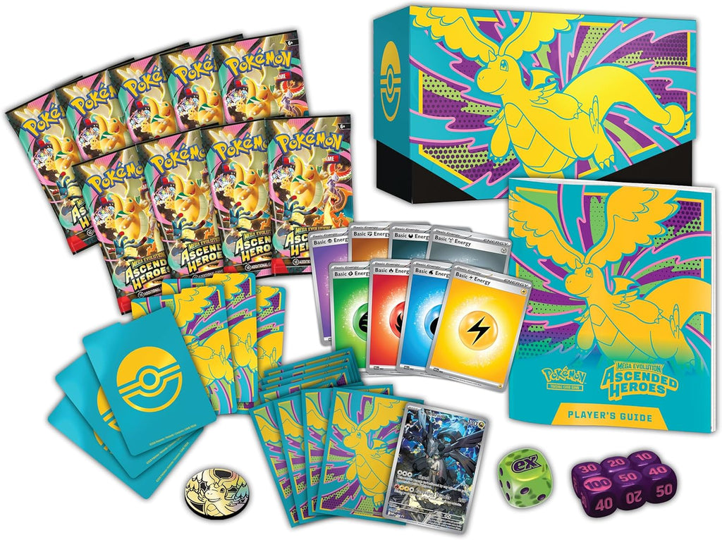 Pokemon TCG Mega Evolution: Ascended Heroes - Elite Trainer Box en Inglés