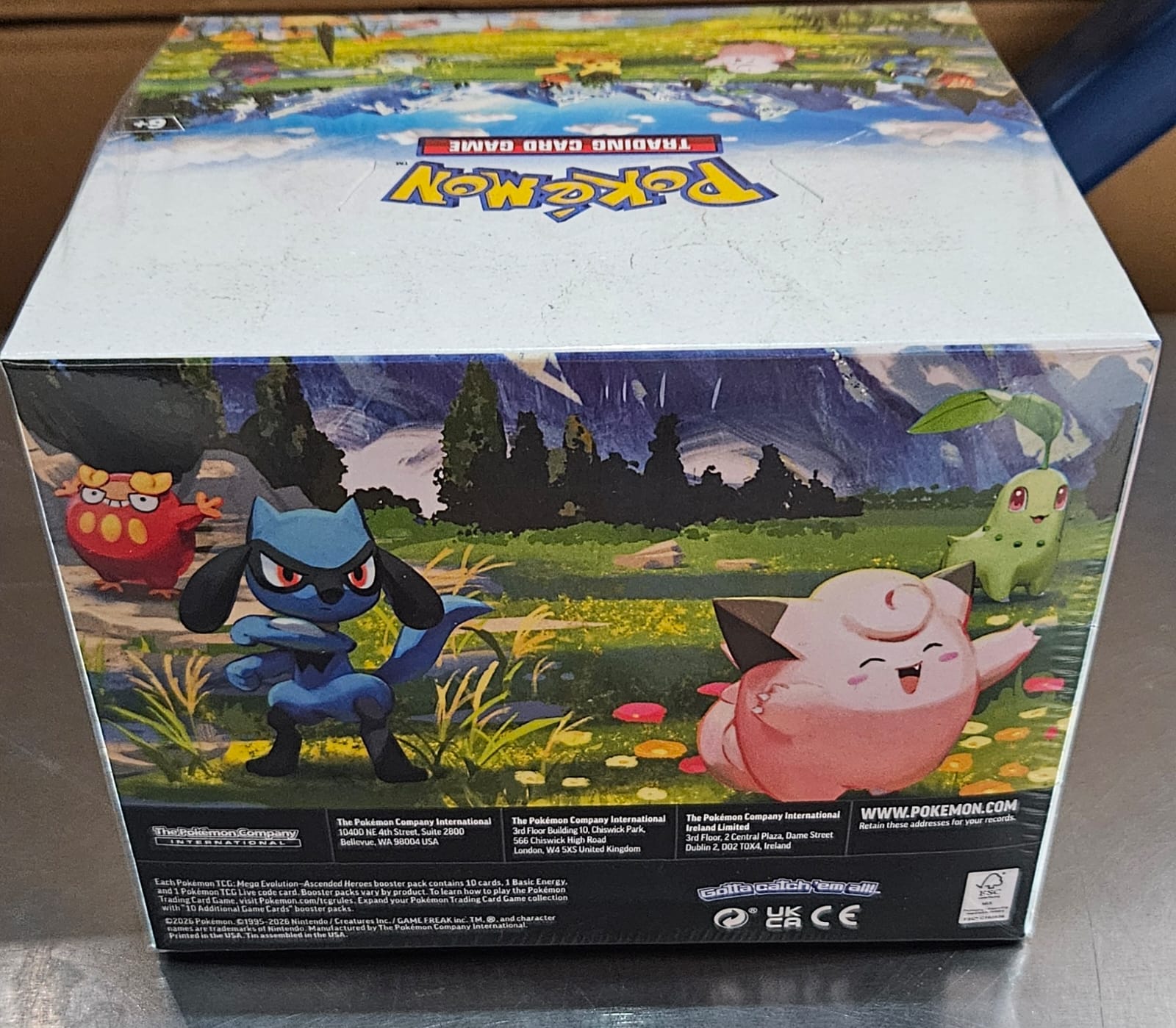 Pokemon TCG Mega Evolution: Ascended Heroes Mini Tin Display (10 Latas)
