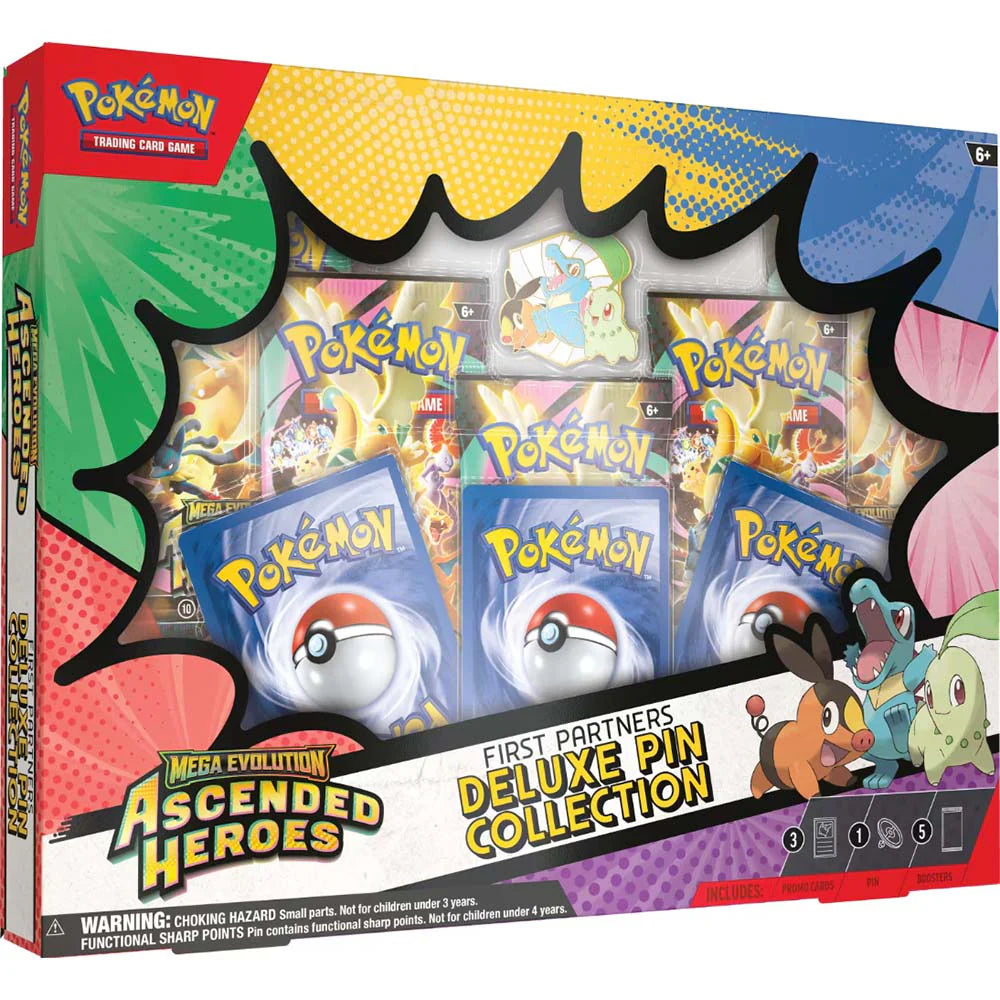 Pokemon Tcg Ascended Heroes - First Partners Deluxe Pin Collection en inglés