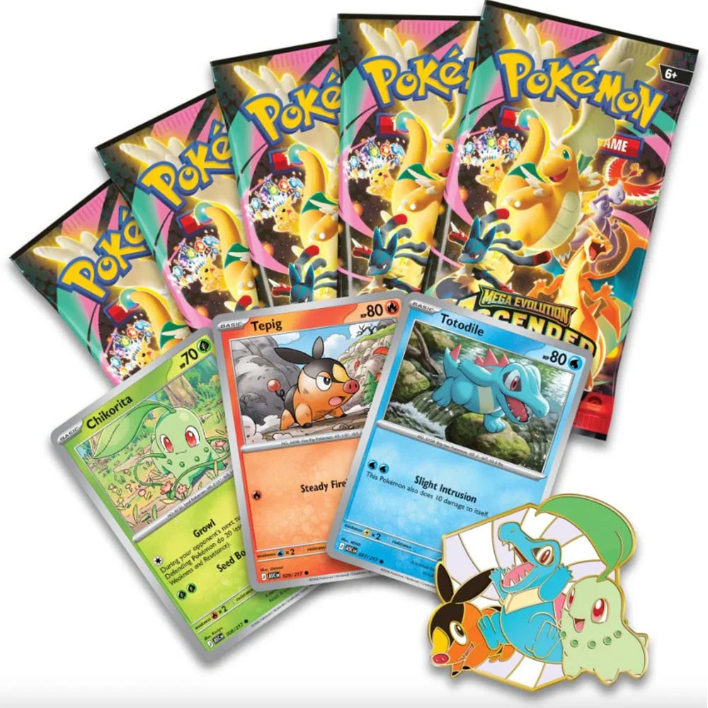 Pokemon Tcg Ascended Heroes - First Partners Deluxe Pin Collection en inglés