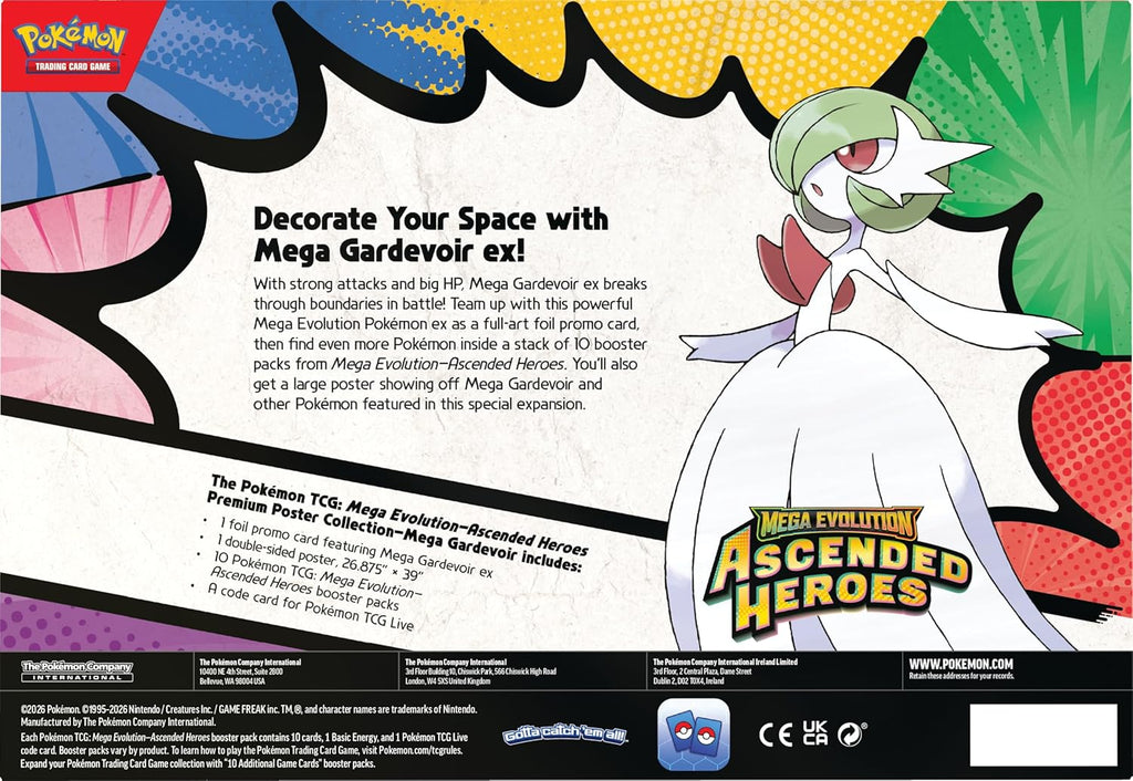 Pokemon Tcg Ascended Heroes - Premium Poster Collection Mega Gardevoir ex
