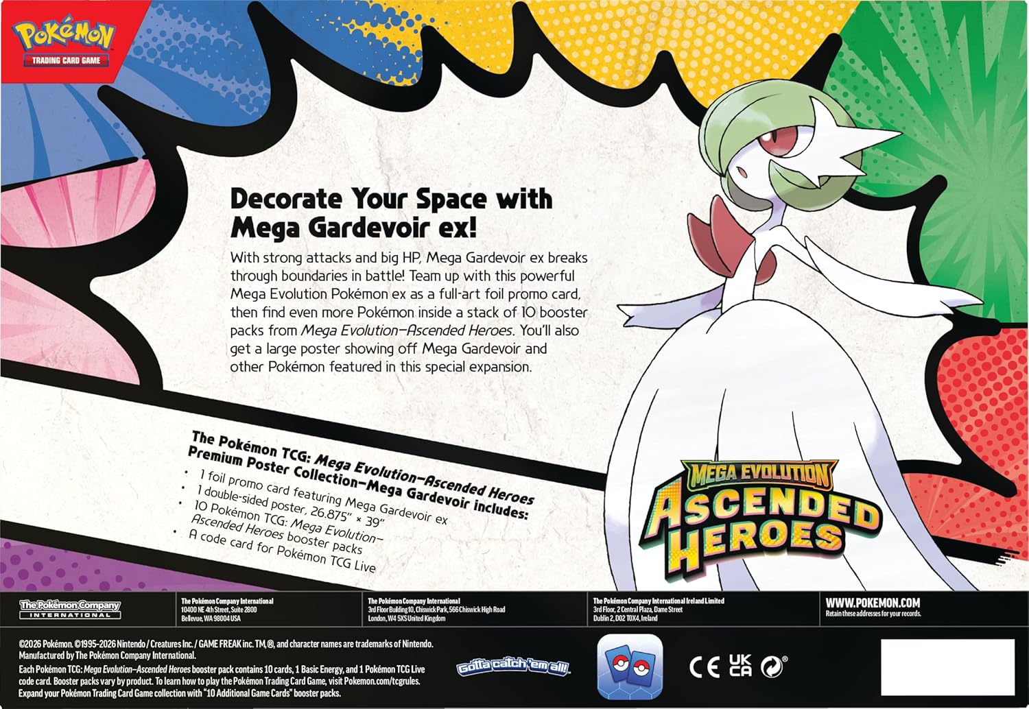Pokemon Tcg Ascended Heroes - Premium Poster Collection Mega Gardevoir ex