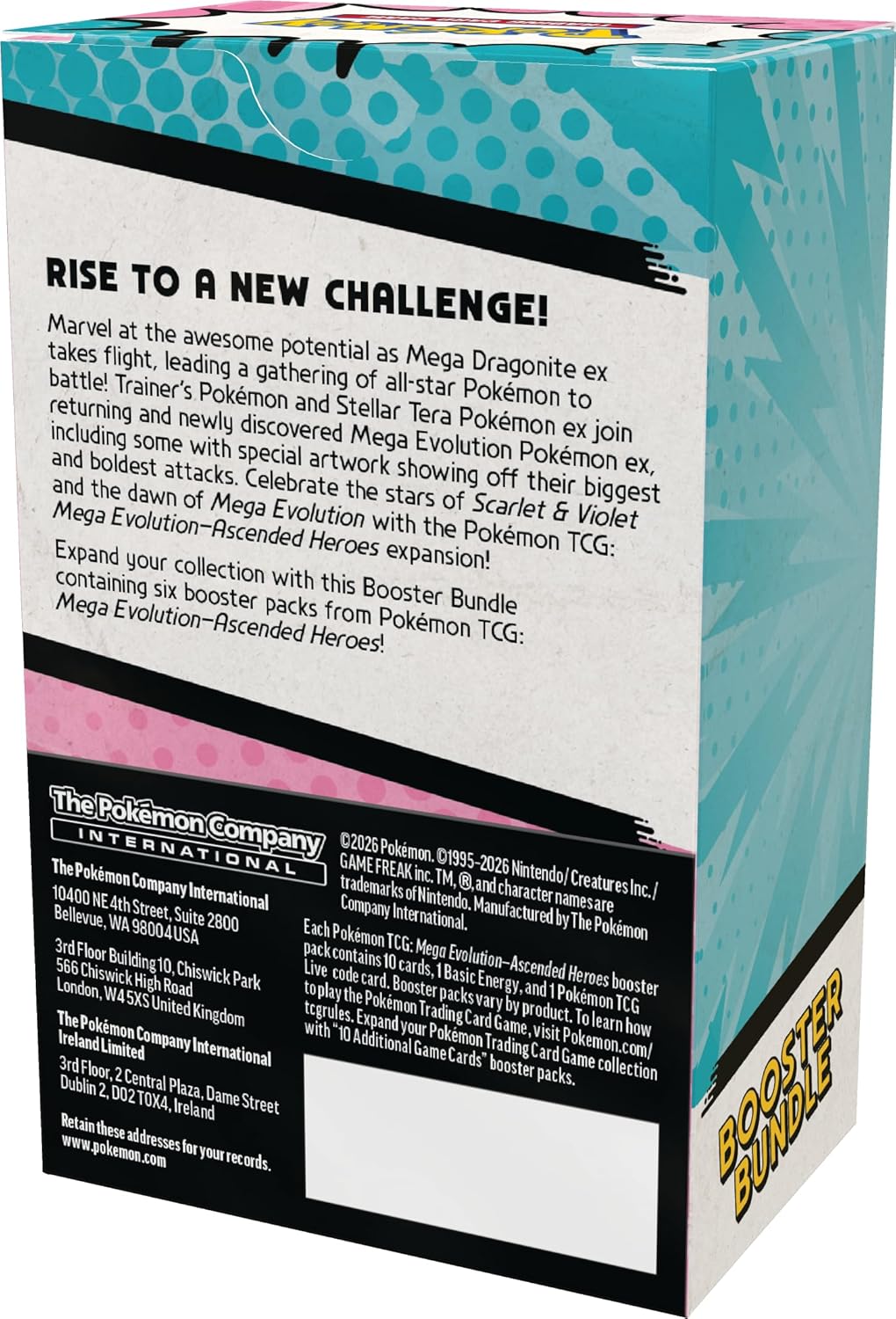 Pokemon Tcg Ascended Heroes - Booster Bundle En Inglés