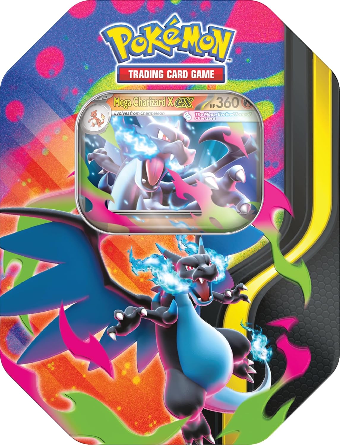 Pokemon Tcg - Mega Evolution Tin Mega Charizard X En Inglés