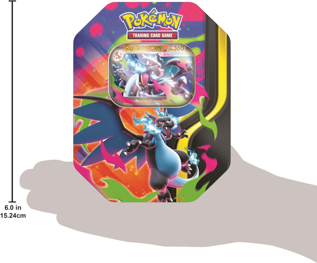 Pokemon Tcg - Mega Evolution Tin Mega Charizard X En Inglés