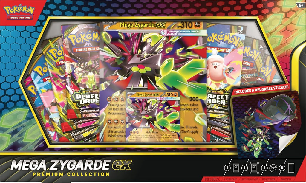 Pokemon Tcg - Mega Zygarde Ex Premium Collection En Ingles