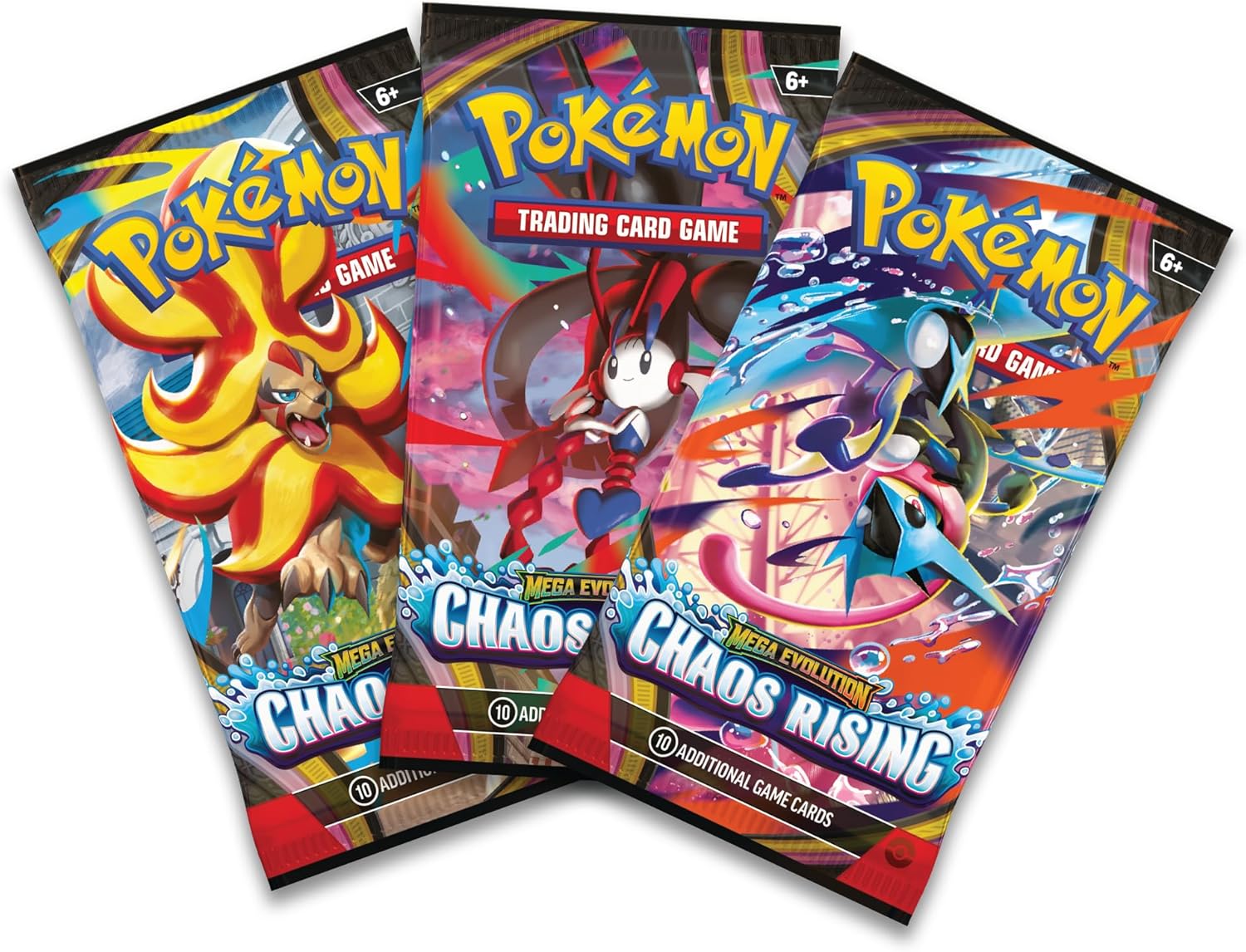 Pokemon Tcg Chaos Rising - 3 Pack Booster Blister en Inglés