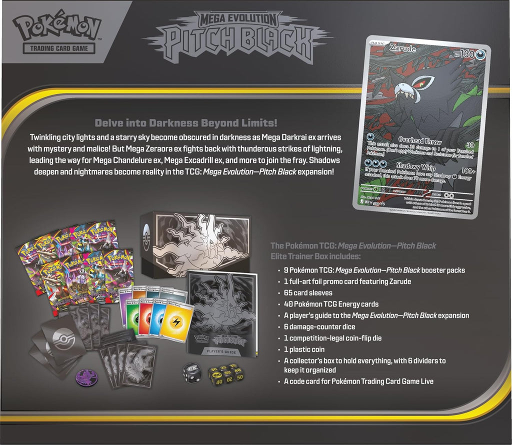Pokemon Tcg Pitch Black - Elite Trainer Box En Ingles