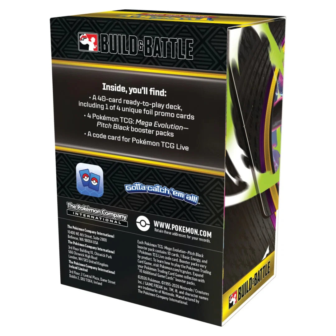 Pokemon Tcg Pitch Black - Build And Battle Box En Inglés