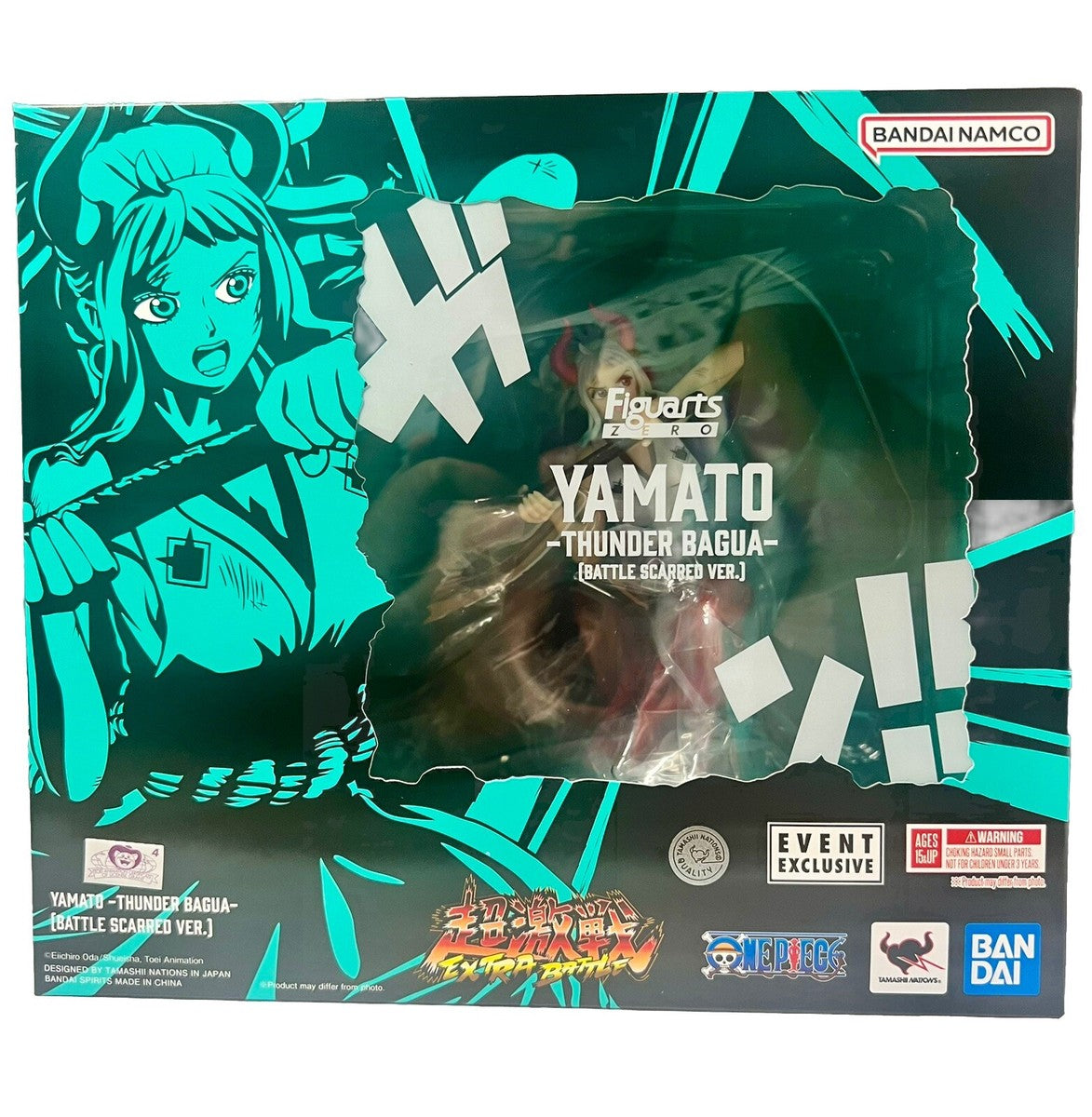 Figura Bandai Figuarts Zero One Piece - Yamato Thunder Bagua Battle Scarred