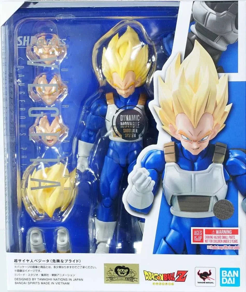 Figura Bandai S.H. Figuarts DBZ - Super Saiyan Vegeta Dangerous Pride
