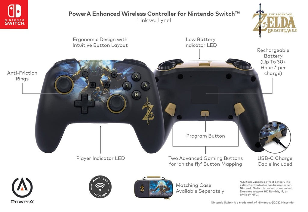 Control PowerA Inalambrico para Nintendo Switch - Link vs Lynel