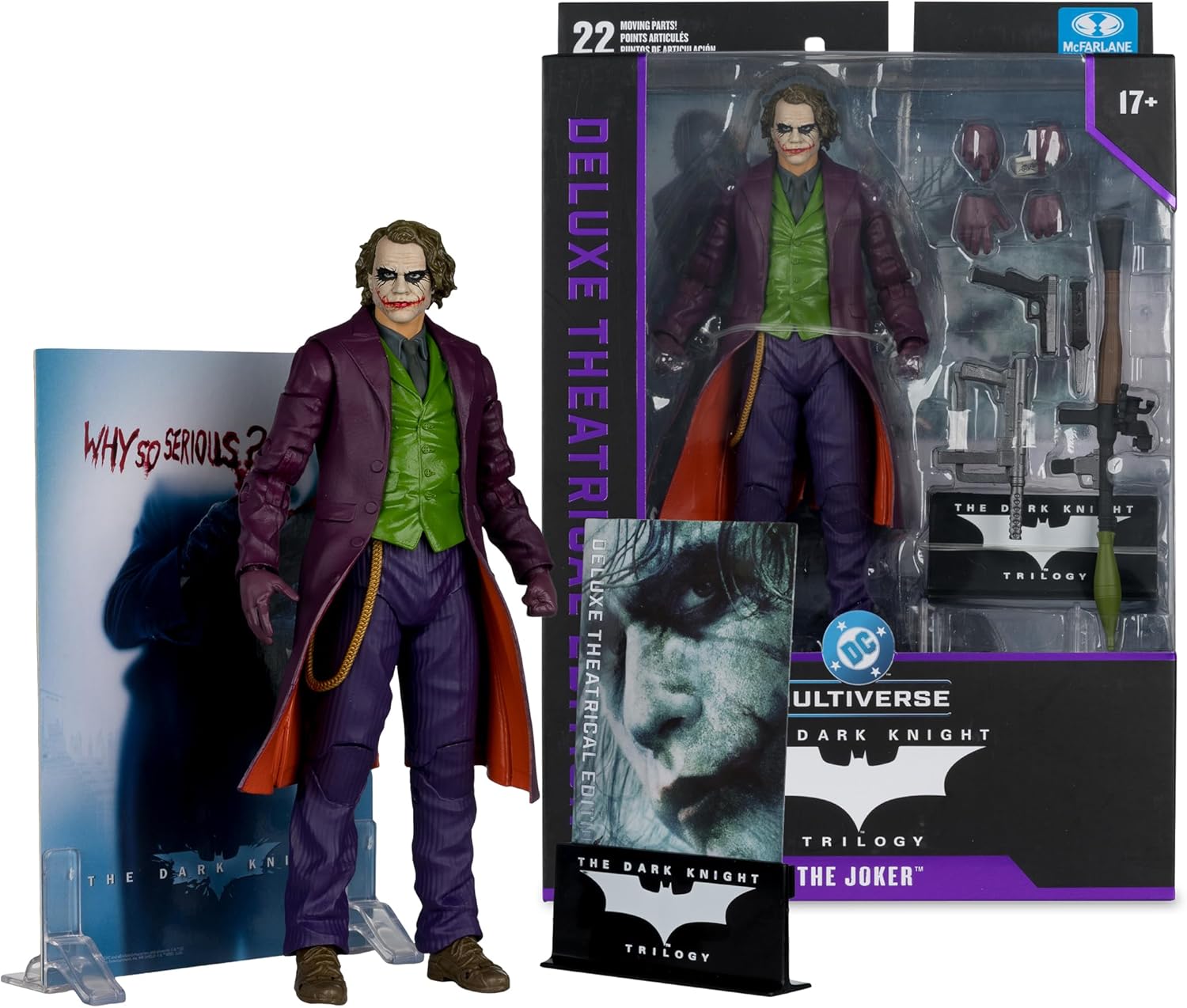 Figura Mcfarlane Dc Deluxe - Joker The Dark Knight 7 Pulgadas