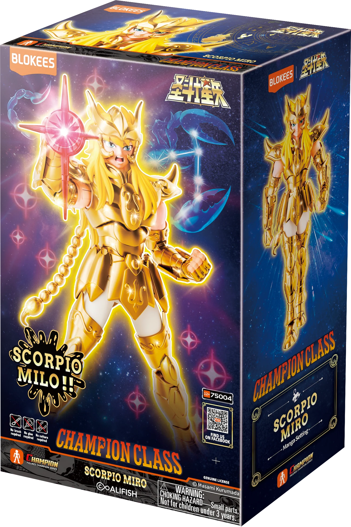 Figura Blokees Saint Seiya Champion Class: Scorpio Miro Manga Setting #75004