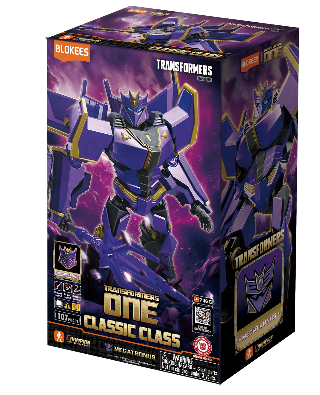 Figura Blokees Transformers Classic Class: 20 Transformers One - Megatronus #71186