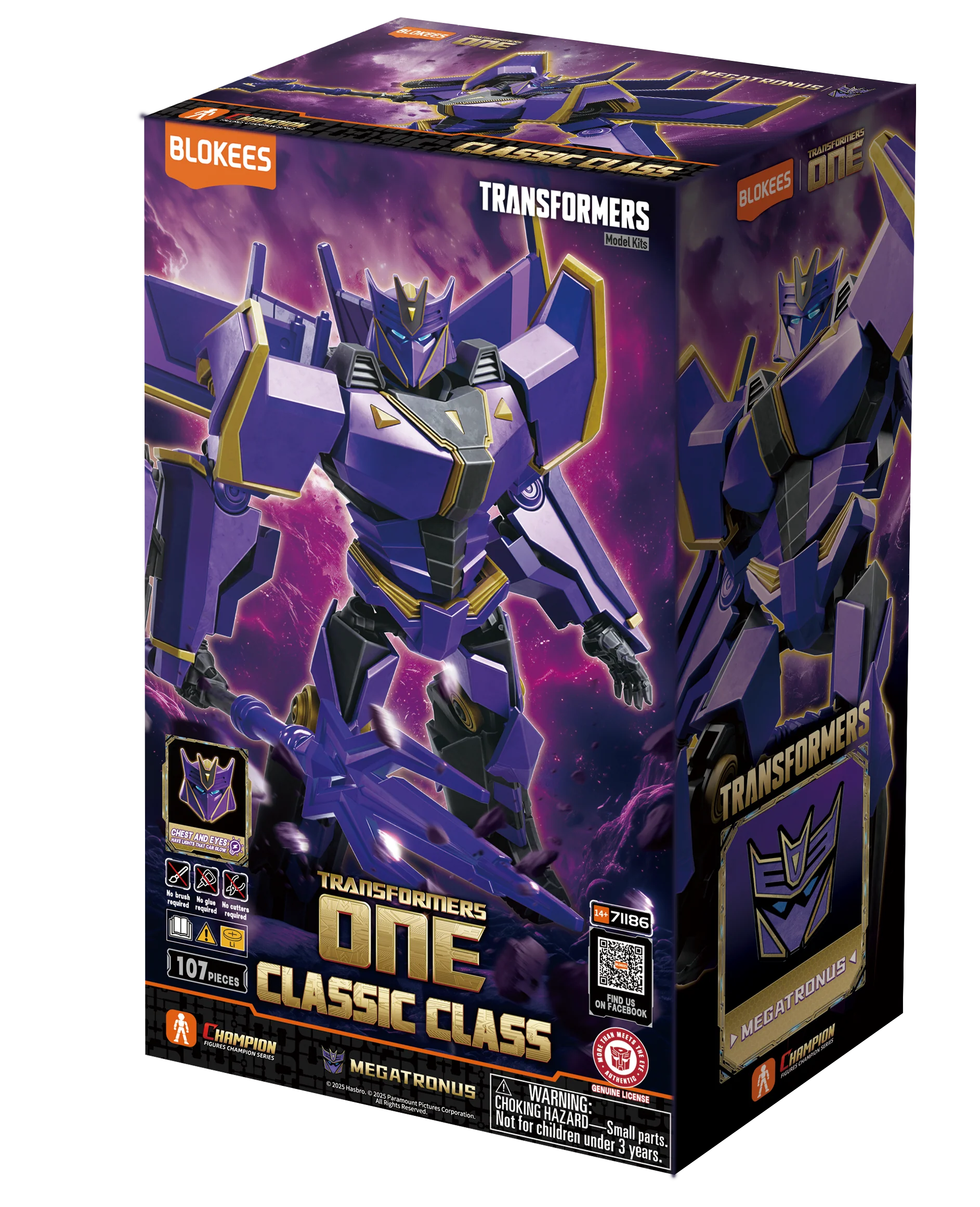 Figura Blokees Transformers Classic Class: 20 Transformers One - Megatronus #71186
