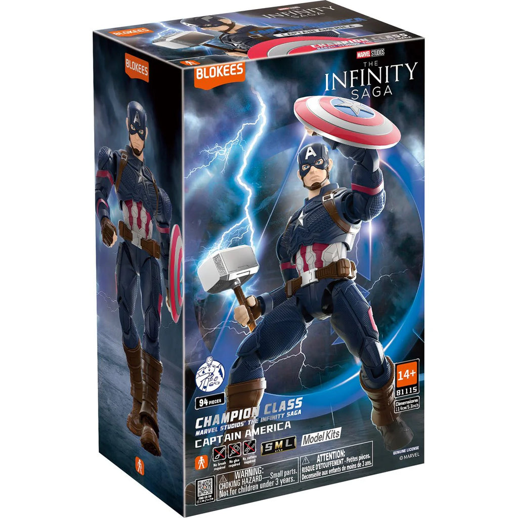 Figura Blokees Marvel Infinity Saga Champion Class: Capitan America #81115