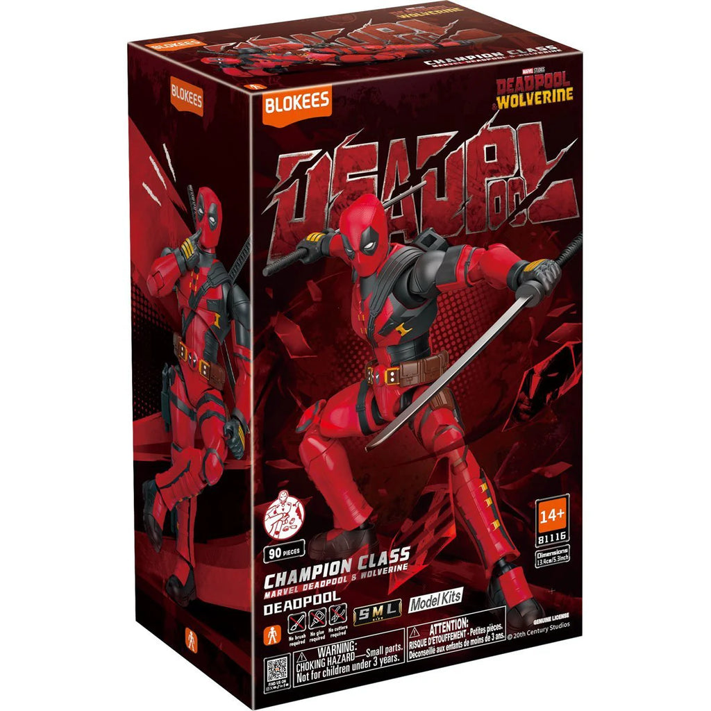 Figura Blokees Marvel Champion Class: Deadpool & Wolverine - Deadpool #81116