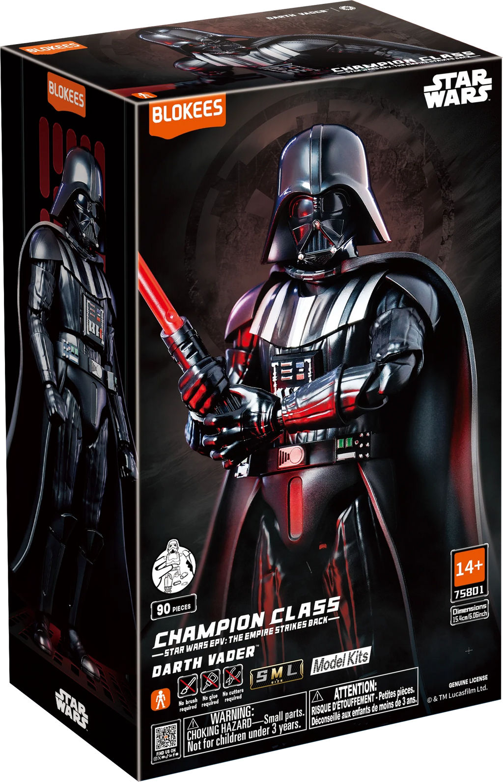 Figura Blokees Champion Class Star Wars - Darth Vader #75801