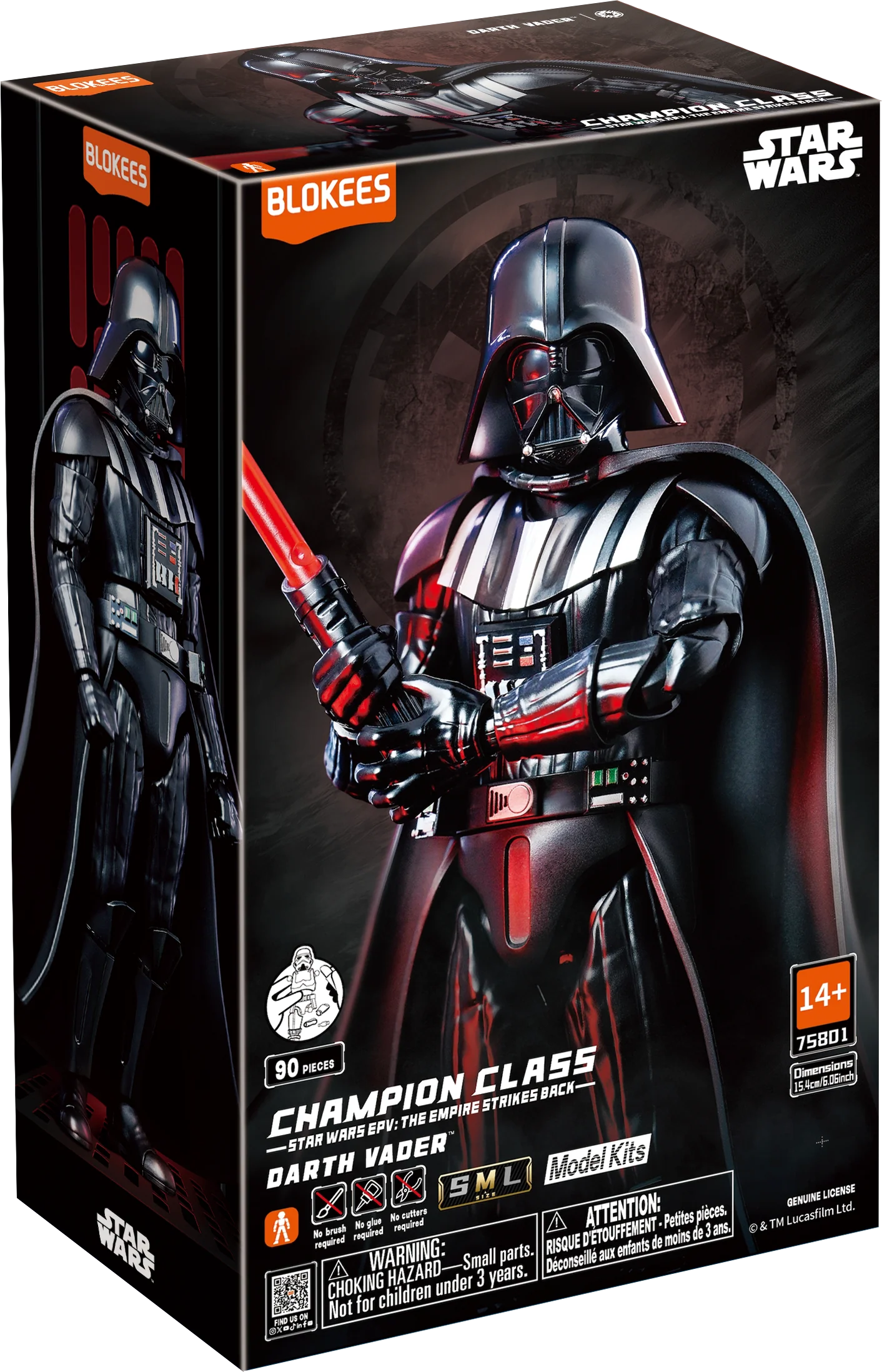 Figura Blokees Champion Class Star Wars - Darth Vader #75801