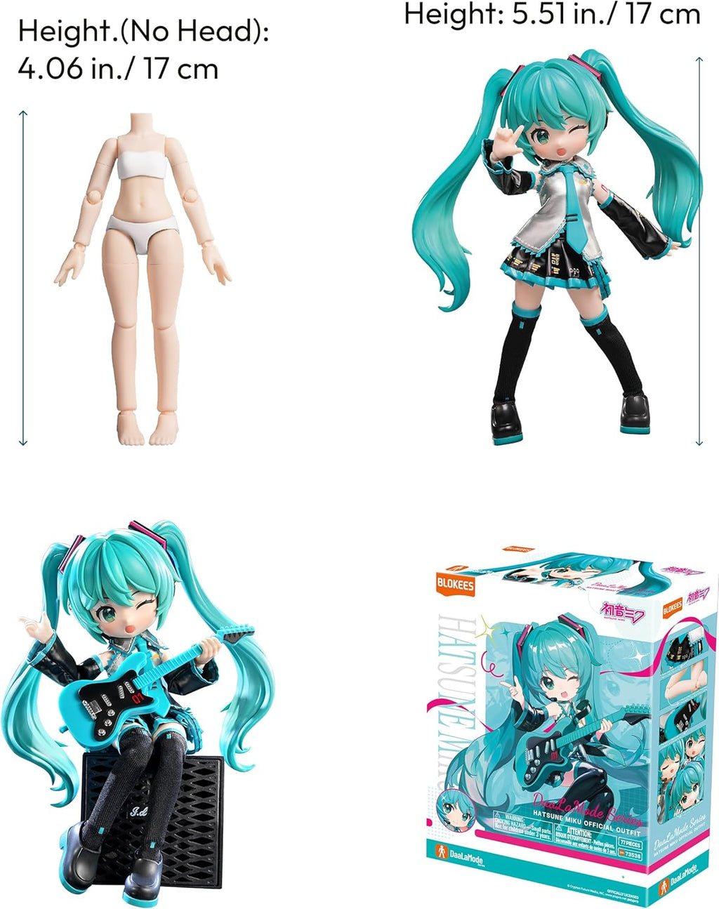 Figura Blokees - Hatsune Miku Daalamode Oficial Outfit 73536