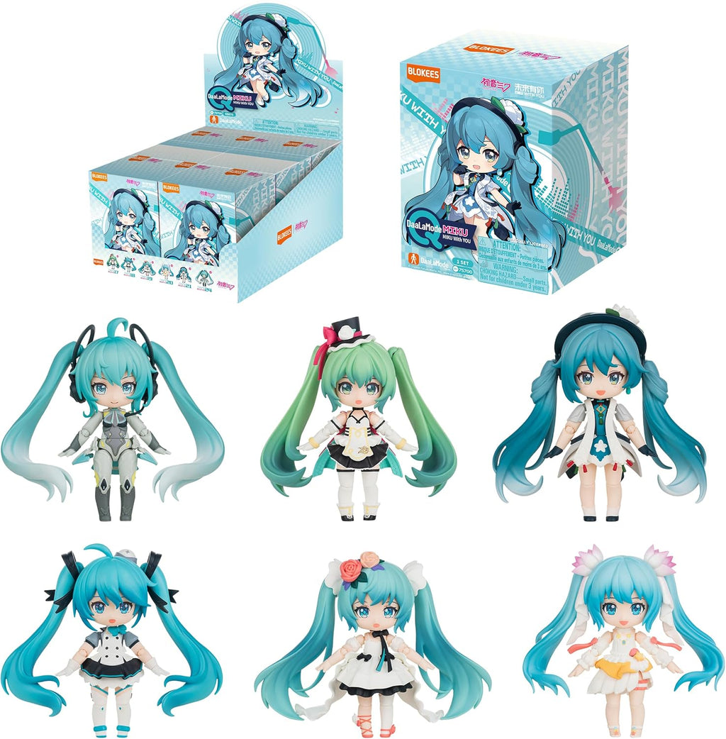 Blokees Hatsune Miku Fantastic Q Series: Miku with You 6 en 1 Display (Caja Sellada)
