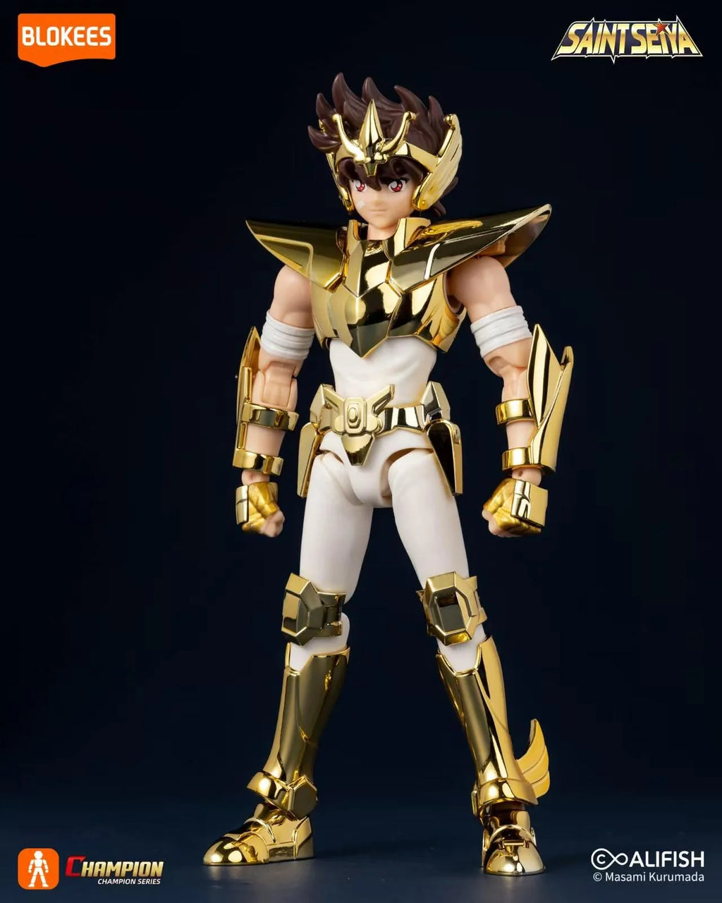 Figura Blokees Champion Class Ex - Saint Seiya Pegasus New Bronze Cloth Golden CXCP 2026 Sticker