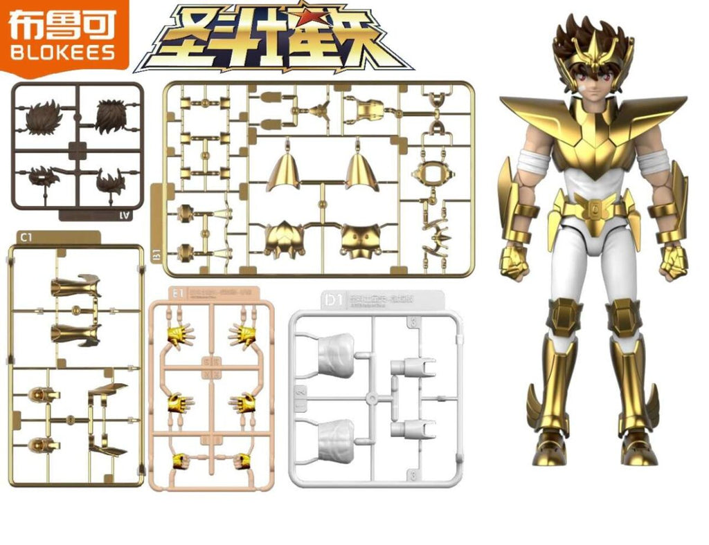 Figura Blokees Champion Class Ex - Saint Seiya Pegasus New Bronze Cloth Golden CXCP 2026 Sticker